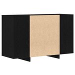 vidaXL Buffet Noir Chêne 120x41x75 cm Bois d'ingénierie