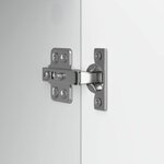 vidaXL Meuble TV 102 x 34 5 x 52 cm Blanc brillant Bois d'ingénierie