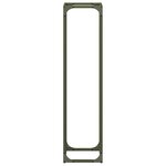 vidaXL Portant de bois chauffage vert olive 25x25x100 cm