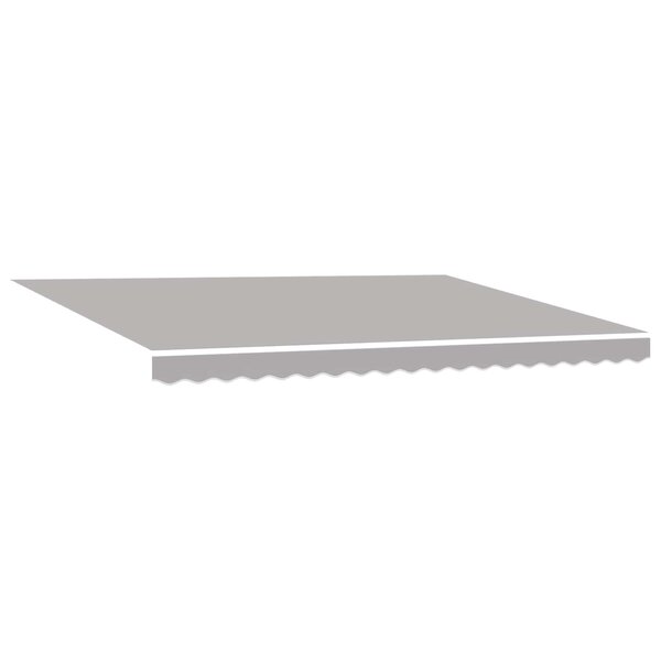 vidaXL Auvent Rétractable Gris clair 450 ×300 cm tissu