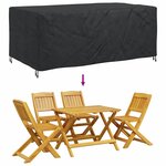 vidaXL Housse pour mobilier d'extérieur Noir 240 x 110 x 70 cm 420D