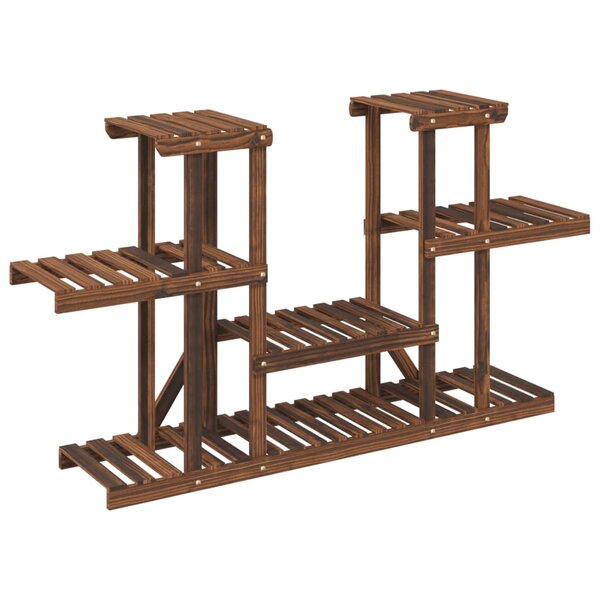 vidaXL Support à fleurs 110x25x73 cm bois massif de sapin