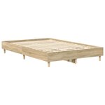 vidaXL Cadre de lit Sonoma 137 x 190 cm Bois d'ingénierie