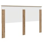 vidaXL Tête de lit Chêne artisanal 160 cm Bois d'ingénierie