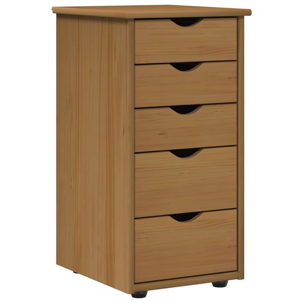 vidaXL Armoire Marron miel 34 x 39 x 61 5 cm Bois de Pin Massif