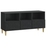 vidaXL Meuble TV 102 x 34 5 x 50 cm Noir Bois d'ingénierie