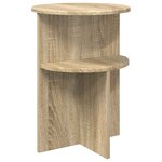 vidaXL Table d'appoint Chêne Sonoma Ø 39 5 x 55 cm Bois d'ingénierie