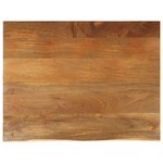 vidaXL Dessus de table à bord vivant 110x80x3 8cm bois massif manguier