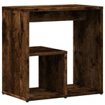 vidaXL Tables d'appoint 2 Pièces chêne fumé 50x30x50 cm bois d'ingénierie