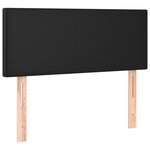 vidaXL Sommier à lattes de lit avec matelas et LED Noir 100x200cm