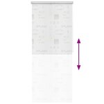 vidaXL Store roulant de douche 120x240 cm Éclaboussures