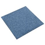 vidaXL Tapis 20 Pièces Bleu 50 x 50 cm 100  Polypropylène