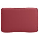 vidaXL Coussin pour assise de palette Bordeaux 120 x 80 x 12 cm
