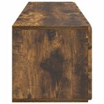 vidaXL Meuble TV mural 98 x 31 x 30 cm Chêne fumé Bois d'ingénierie