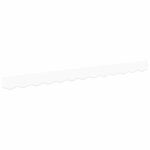 vidaXL Bande de auvent Blanc 3.3 x 0.2 m Toile