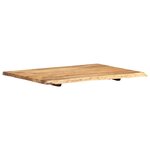 vidaXL Dessus de table Bois d'acacia massif 80x(50-60)x2 5 cm