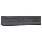 vidaXL Salon palette de jardin avec coussins 6Pièces bois d'acacia massif