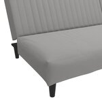 vidaXL Canapé-lit à 2 places gris clair velours