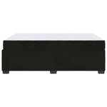vidaXL Cadre de lit avec matelas Noir 160 x 200 cm Velours