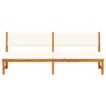 vidaXL Transat Huile Naturelle 200 x 57 x 75cm Bois d'acacia massif