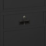 vidaXL Armoire de bureau Anthracite 90x40x180 cm Acier