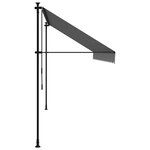 vidaXL Auvent rétractable anthracite 400x150 m tissu et acier