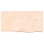 vidaXL Étagère murale 60x30x2 cm bois de chêne massif non traité
