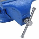 vidaXL Étau d'établi bleu 150 mm fonte