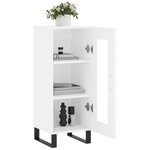 vidaXL Buffet blanc 34 5x34x90 cm bois d'ingénierie
