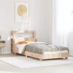 vidaXL Cadre de lit sans matelas 75x190 cm bois de pin massif