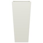 vidaXL Jardinière blanc 35x35x75 cm acier