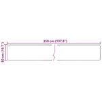 vidaXL Coureur de Tapis MARSA Multicolore 50 x 350 cm Polyester et PVC