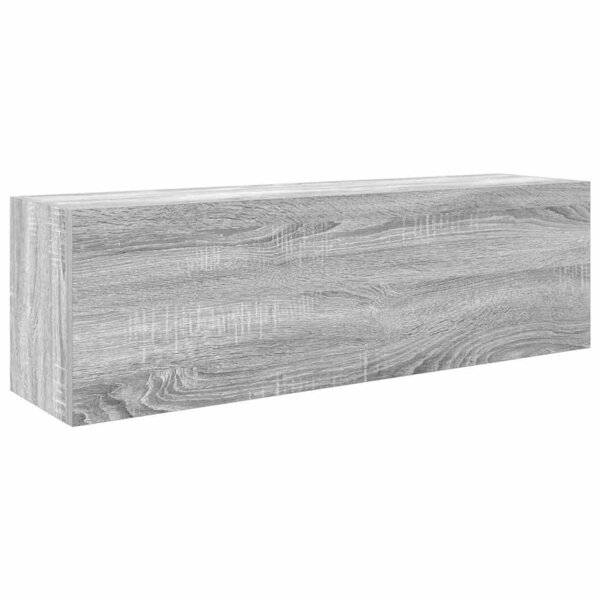 vidaXL Armoire murale de bain sonoma gris 100x25x30 cm bois ingénierie