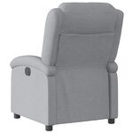 vidaXL Fauteuil inclinable gris clair tissu