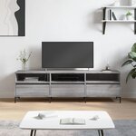 vidaXL Meuble TV sonoma gris 150x30x44 5 cm bois d'ingénierie