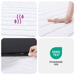 vidaXL Matelas en mousse moyennement doux 140x190 cm