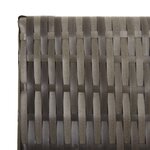 vidaXL Cloison de séparation 3 panneaux gris résine tressée