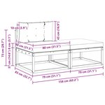 vidaXL 2 Pièce Pouf d'Extérieur Polyester Blanc