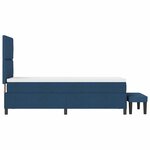 vidaXL Lit à ressorts avec matelas Bleu 80 x 200 cm tissu