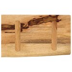 vidaXL Dessus de table 60x40x2 5 cm bord vif bois massif manguier brut