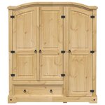 vidaXL Garde-robe Corona 151 5x52x170 cm bois de pin massif
