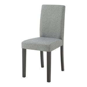 Lot de 2 chaises de salle à manger rembourrées 89 x 43 x 54 cm confortables salon design moderne cuisine gris clair 03_0009618