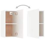 vidaXL Ensemble de meubles TV 5 Pièces Blanc Bois d'ingénierie