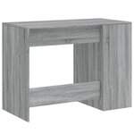 Bureau table poste de travail meuble d'ordinateur informatique étude sonoma 102 x 50 x 75 cm bois d'ingénierie gris 02_0023944