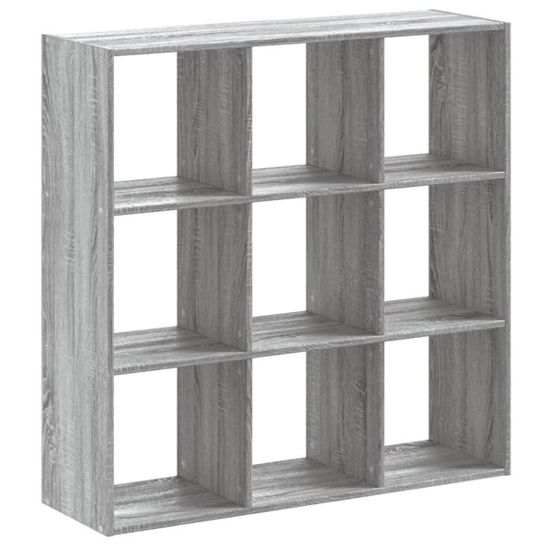 vidaXL Bibliothèque sonoma gris 102x32x102 cm bois d'ingénierie