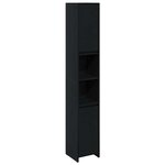 vidaXL Cabinet de Salle de Bain Chêne noir 30 x 30 x 183 5 cm