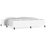 vidaXL Lit avec matelas Blanc pur 200 x 200 cm Faux cuir