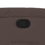 vidaXL Fauteuil inclinable Marron Similicuir