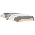 vidaXL Cadre de lit sans matelas 75x190 cm bois de pin massif