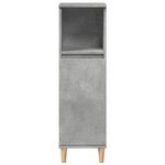 vidaXL Ensemble de meubles de salle de bain 3 Pièces gris béton